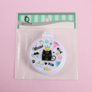 Расчёска массажная, складная, с зеркалом, цвет МИКС Расчёска массажная, складная, с зеркалом, цвет МИКС