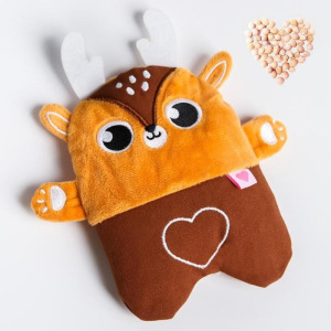 Развивающая игрушка - грелка с вишнёвыми косточками «Оленёнок» Развивающая игрушка - грелка с вишнёвыми косточками «Оленёнок»