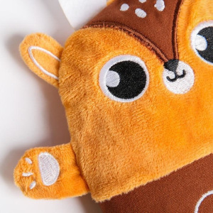 Развивающая игрушка - грелка с вишнёвыми косточками «Оленёнок» Развивающая игрушка - грелка с вишнёвыми косточками «Оленёнок»