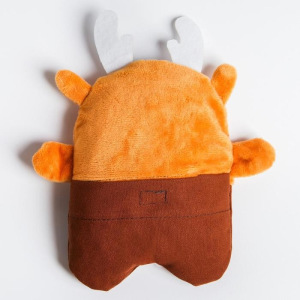 Развивающая игрушка - грелка с вишнёвыми косточками «Оленёнок» Развивающая игрушка - грелка с вишнёвыми косточками «Оленёнок»