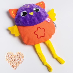 Развивающая игрушка - грелка с вишнёвыми косточками «Совушка» Развивающая игрушка - грелка с вишнёвыми косточками «Совушка»