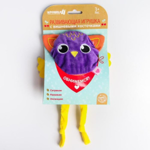 Развивающая игрушка - грелка с вишнёвыми косточками «Совушка» Развивающая игрушка - грелка с вишнёвыми косточками «Совушка»