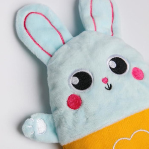 Развивающая игрушка - грелка с вишнёвыми косточками «Зайка» Развивающая игрушка - грелка с вишнёвыми косточками «Зайка»