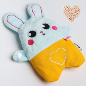 Развивающая игрушка - грелка с вишнёвыми косточками «Зайка» Развивающая игрушка - грелка с вишнёвыми косточками «Зайка»