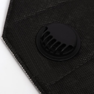 Респиратор KN95 FFP2 с клапаном, универсальный, чёрный Респиратор KN95 FFP2 с клапаном, универсальный, чёрный