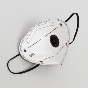 Респиратор KN95 FFP2 с клапаном, универсальный, чёрный Респиратор KN95 FFP2 с клапаном, универсальный, чёрный