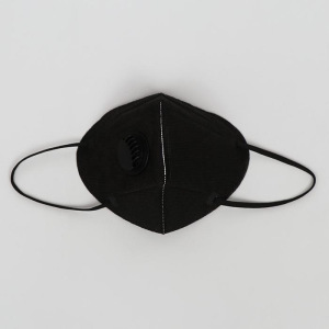 Респиратор KN95 FFP2 с клапаном, универсальный, чёрный Респиратор KN95 FFP2 с клапаном, универсальный, чёрный