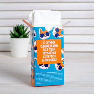 Салфетки бумажные "Антипроблемные" 10шт Салфетки бумажные "Антипроблемные" 10шт