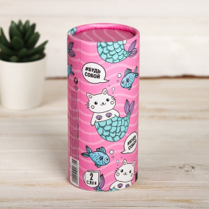 Салфетки бумажные "Будь всегда на волне" в тубусе, 50шт Салфетки бумажные "Будь всегда на волне" в тубусе, 50шт