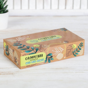 Салфетки бумажные в коробке «Эко», 100 шт. Салфетки бумажные в коробке «Эко», 100 шт.