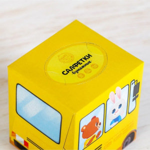 Салфетки бумажные в коробке "Автобус", 80 шт. Салфетки бумажные в коробке "Автобус", 80 шт.