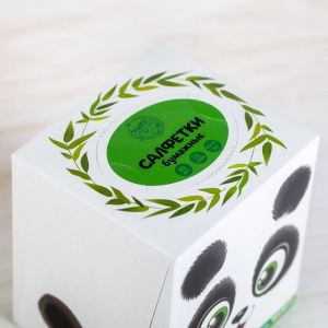 Салфетки бумажные в коробке "Панда", 80 шт. Салфетки бумажные в коробке "Панда", 80 шт.