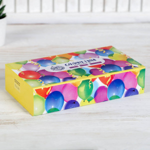 Салфетки бумажные в коробке "С днем рождения", 100 шт. Салфетки бумажные в коробке "С днем рождения", 100 шт.