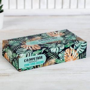 Салфетки бумажные в коробке "Тропики", 100 шт. Салфетки бумажные в коробке "Тропики", 100 шт.