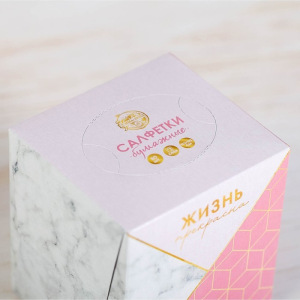 Салфетки бумажные в коробке "Жизнь прекрасна", 80 шт. Салфетки бумажные в коробке "Жизнь прекрасна", 80 шт.