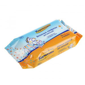 Салфетки влажные для малышей, в упаковке 80 штук Салфетки влажные для малышей, в упаковке 80 штук