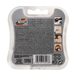 Сменные кассеты BIC 5 FLEX HYBRID 5 лезвий, 4 шт. Сменные кассеты BIC 5 FLEX HYBRID 5 лезвий, 4 шт.