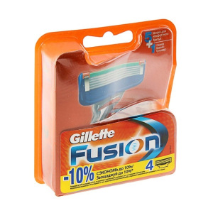Сменные кассеты Gillette Fusion, 5 лезвий, 4 шт Сменные кассеты Gillette Fusion, 5 лезвий, 4 шт