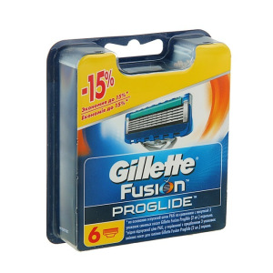 Сменные кассеты Gillette Fusion ProGlide, 5 лезвий, 6 шт Сменные кассеты Gillette Fusion ProGlide, 5 лезвий, 6 шт