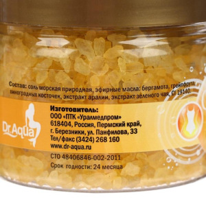 Соль для ванн Dr.Aqua Spa Expert, похудение De-tox, 350 г Соль для ванн Dr.Aqua Spa Expert, похудение De-tox, 350 г