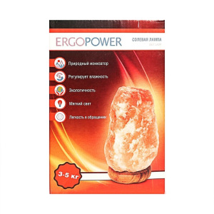 Солевая лампа Ergopower ER 502, 220 В, 15 Вт, 3-5 кг Солевая лампа Ergopower ER 502, 220 В, 15 Вт, 3-5 кг