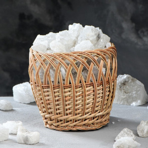 Соляная лампа электрическая "Корзинка из лозы", 17 х 21 х 18 см, 3 кг Соляная лампа электрическая "Корзинка из лозы", 17 х 21 х 18 см, 3 кг