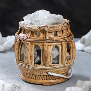 Соляная лампа "Колизей", керамическое основание, 16 см, 1-2 кг Соляная лампа "Колизей", керамическое основание, 16 см, 1-2 кг