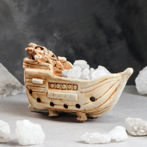 Соляная лампа "Кораблик керамический", 19 см × 8 см × 10,5 см Соляная лампа "Кораблик керамический", 19 см × 8 см × 10,5 см