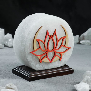 Соляная лампа "Панно Лотос", 16 см Соляная лампа "Панно Лотос", 16 см