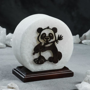 Соляная лампа "Панно Панда", 16 см Соляная лампа "Панно Панда", 16 см