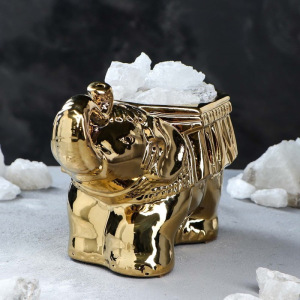 Соляная лампа "Слонёнок золотой", 18 см Соляная лампа "Слонёнок золотой", 18 см