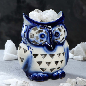 Соляная лампа "Совёнок роспись", 23 см Соляная лампа "Совёнок роспись", 23 см