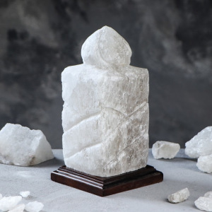 Соляная лампа "Свеча", цельный кристалл, 26 см, 3-4 кг Соляная лампа "Свеча", цельный кристалл, 26 см, 3-4 кг