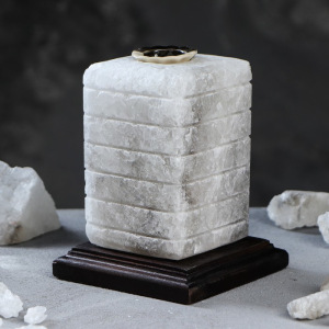 Соляная лампа "Зебра арома", цельный кристалл, 16 см, 2-3 кг Соляная лампа "Зебра арома", цельный кристалл, 16 см, 2-3 кг