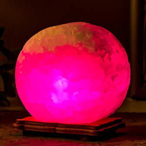 Соляной светильник "Круг" LED (диод цветной) USB белая соль 12,5*5*10 см Соляной светильник "Круг" LED (диод цветной) USB белая соль 12,5*5*10 см