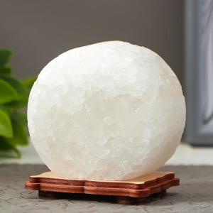 Соляной светильник "Круг" LED (диод цветной) USB белая соль 12,5*5*10 см Соляной светильник "Круг" LED (диод цветной) USB белая соль 12,5*5*10 см