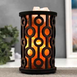 Соляной светильник с диммером цилиндр "Круги" 1х15Вт Е14, 1,5-2 кг 19х12х12 см Соляной светильник с диммером цилиндр "Круги" 1х15Вт Е14, 1,5-2 кг 19х12х12 см