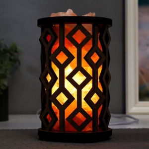 Соляной светильник с диммером цилиндр "Ромбы" 1х15Вт Е14, 1,5-2 кг 19х12х12 см Соляной светильник с диммером цилиндр "Ромбы" 1х15Вт Е14, 1,5-2 кг 19х12х12 см