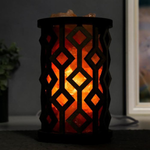 Соляной светильник с диммером цилиндр "Ромбы" 1х15Вт Е14, 1,5-2 кг 19х12х12 см Соляной светильник с диммером цилиндр "Ромбы" 1х15Вт Е14, 1,5-2 кг 19х12х12 см