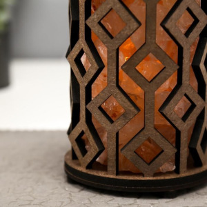 Соляной светильник с диммером цилиндр "Ромбы" 1х15Вт Е14, 1,5-2 кг 19х12х12 см Соляной светильник с диммером цилиндр "Ромбы" 1х15Вт Е14, 1,5-2 кг 19х12х12 см