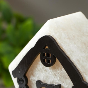 Соляной светильник с диммером "Домик №4" Е14 15Вт 1,3 кг белая соль 13х8х15 см Соляной светильник с диммером "Домик №4" Е14 15Вт 1,3 кг белая соль 13х8х15 см