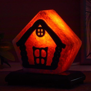 Соляной светильник с диммером "Домик №4" Е14 15Вт 1,3 кг белая соль 13х8х15 см Соляной светильник с диммером "Домик №4" Е14 15Вт 1,3 кг белая соль 13х8х15 см