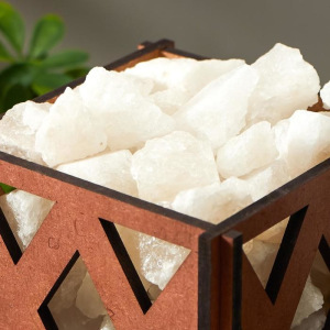 Соляной светильник с диммером "Корзина Б Ромб" E14 15Вт 14х14х18 см Соляной светильник с диммером "Корзина Б Ромб" E14 15Вт 14х14х18 см