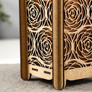 Соляной светильник с диммером "Корзина" узор розы, Е14 15Вт 1,4кг гим.соль 20х11х11см Соляной светильник с диммером "Корзина" узор розы, Е14 15Вт 1,4кг гим.соль 20х11х11см