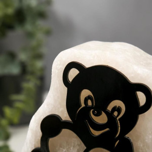 Соляной светильник с диммером "Мишка" 1х15Вт Е14, малый 1,8-2 кг 22х20х20 см Соляной светильник с диммером "Мишка" 1х15Вт Е14, малый 1,8-2 кг 22х20х20 см