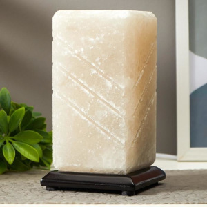 Соляной светильник с диммером "Пятый элемент" Е14 15Вт 2-3 кг белая соль 10х10х20 см Соляной светильник с диммером "Пятый элемент" Е14 15Вт 2-3 кг белая соль 10х10х20 см