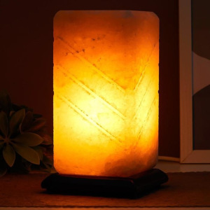 Соляной светильник с диммером "Пятый элемент" Е14 15Вт 2-3 кг белая соль 10х10х20 см Соляной светильник с диммером "Пятый элемент" Е14 15Вт 2-3 кг белая соль 10х10х20 см