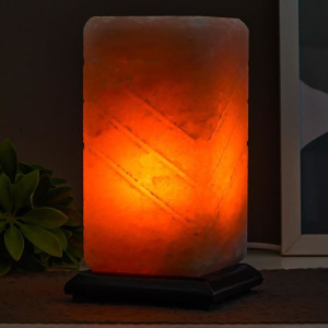 Соляной светильник с диммером "Пятый элемент" Е14 15Вт 2-3 кг белая соль 10х10х20 см Соляной светильник с диммером "Пятый элемент" Е14 15Вт 2-3 кг белая соль 10х10х20 см