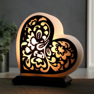 Соляной светильник с диммером "Сердце" №3, 1х15Вт Е14, 2-3 кг, 19х18х10см Соляной светильник с диммером "Сердце" №3, 1х15Вт Е14, 2-3 кг, 19х18х10см