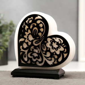 Соляной светильник с диммером "Сердце" №3, 1х15Вт Е14, 2-3 кг, 19х18х10см Соляной светильник с диммером "Сердце" №3, 1х15Вт Е14, 2-3 кг, 19х18х10см